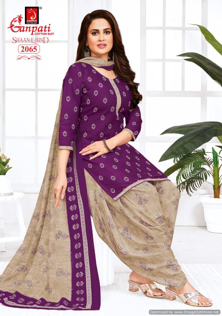 Shaan E Hind Vol 9 By Ganpati Cotton Printed Dress Material Wholesalers In Delhi
